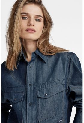 Camasa regular fit unisex din denim Dakota