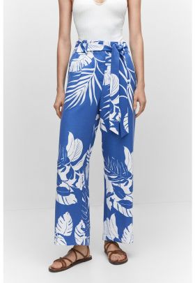 Pantaloni cu imprimeu tropical Twist