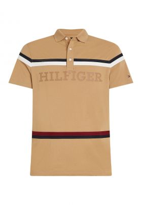 Tricou polo cu accente in dungi