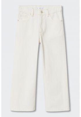 Blugi culotte cu talie medie