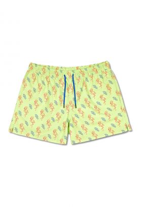 Pantaloni scurti de baie cu imprimeu grafic