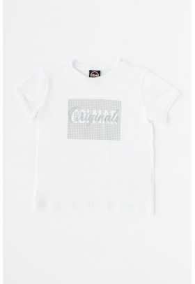 Tricou din amestec de modal cu imprimeu logo pe piept Sophisticated