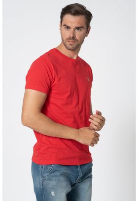 Tricou regular fit cu logo brodat Original