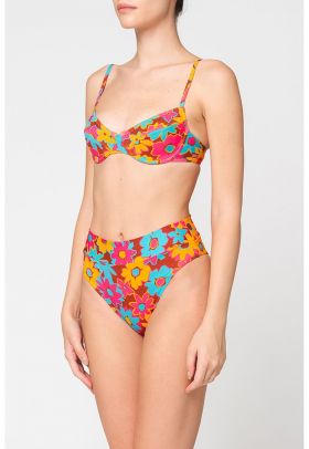 Sutien de baie cu imprimeu floral Provo