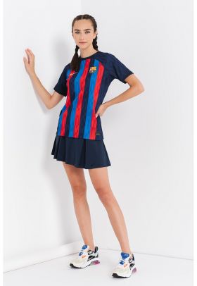 Tricou cu detalii logo si tehnologie Dri-Fit - pentru fotbal F.C. Barcelona