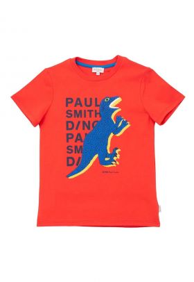 Tricou din bumbac cu imprimeu cu dinozaur