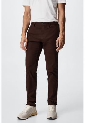 Pantaloni chino slim fit Barna