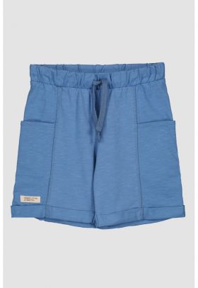 Pantaloni scurti de bumbac cu buzunare laterale