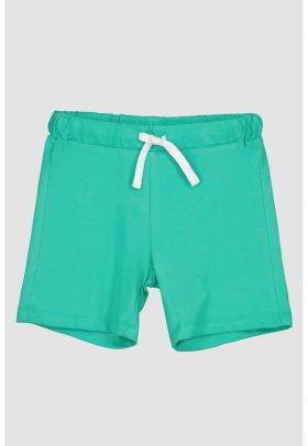 Pantaloni scurti de bumbac cu snur in talie