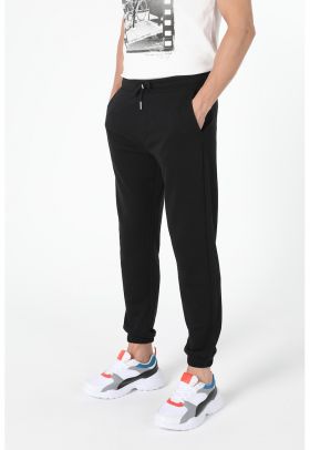 Pantaloni sport slim fit cu talie ajustabila