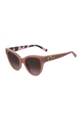 Ochelari de soare cat-eye cu detalii logo