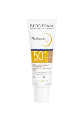 Crema de fata coloranta cu protectie solara Photoderm M SPF 50+ - nuanta aurie - 40 ml