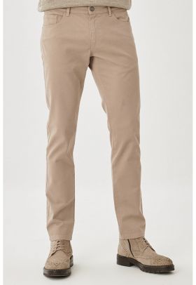 Pantaloni slim fit cu talie medie