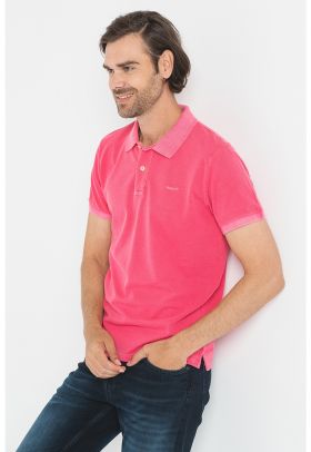 Tricou polo din piqué de bumbac