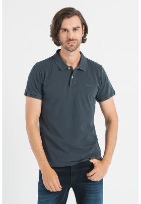 Tricou polo din piqué de bumbac