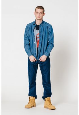 Blugi relaxed fit din amestec de lyocell