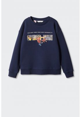 Bluza sport cu imprimeu cu Spiderman