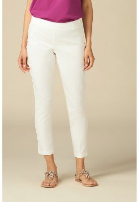 Pantaloni crop cu croiala conica