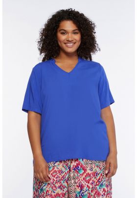 Bluza cu decolteu in V si maneci scurte