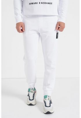 Pantaloni sport de bumbac cu logo