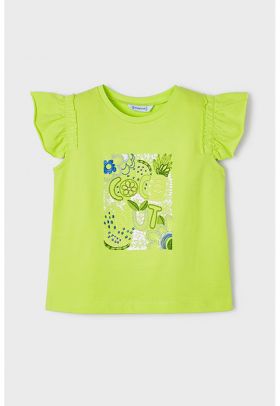 Tricou de bumbac cu detalii brodate