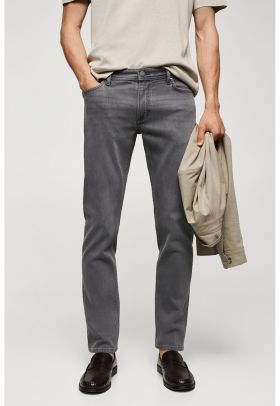 Blugi slim fit cu talie medie Jan