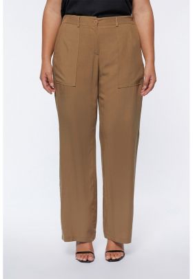 Pantaloni eleganti cu croiala ampla