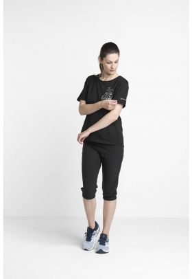 Pantaloni sport capri cu snur