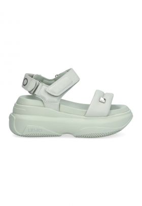 Sandale wedge cu velcro