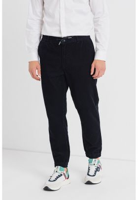 Pantaloni jogger din reiat