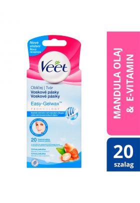 Benzi depilatoare de ceara Easy-Gelwax pentru fata - 20 benzi