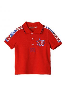 Tricou polo de bumbac cu aspect pique