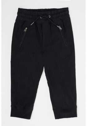 Pantaloni jogger cu buzunare cu fermoar