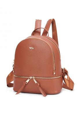 Rucsac de piele cu aspect texturat Terry