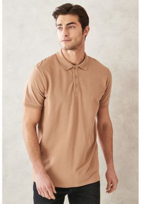 Tricou polo slim fit de bumbac