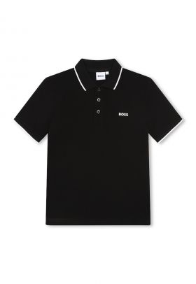 Tricou polo cu imprimeu logo discret