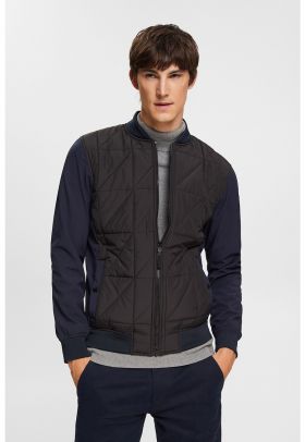 Jacheta bomber regular fit cu aspect matlasat