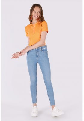 Blugi skinny cu 5 buzunare