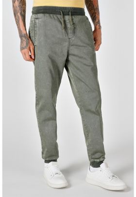 Pantaloni sport din amestec de bumbac cu buzunare laterale