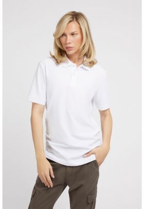 Tricou polo slim fit din material pique