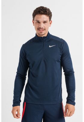 Bluza cu tehnologie Dri-FIT si fenta cu fermoar - pentru alergare Pacer