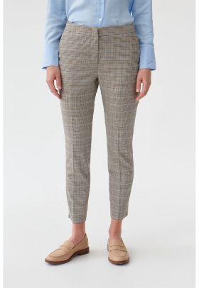 Pantaloni conici cu model houndstooth Kolia