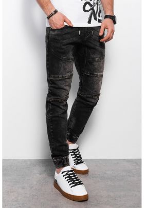 Blugi jogger cu snur