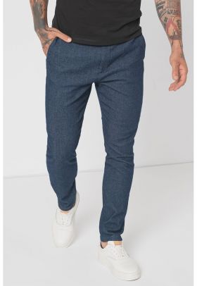 Blugi slim fit cu talie joasa