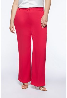 Pantaloni chino drepti cu slituri laterale