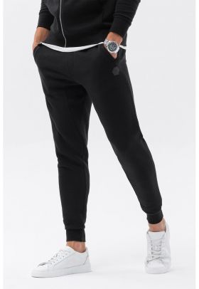 Pantaloni sport din amestec de bumbac cu logo