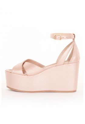 Sandale wedge de piele Julia