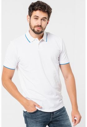 Tricou polo din bumbac pique Perete