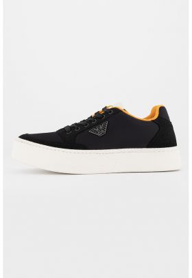 Pantofi sport cu garnituri de piele