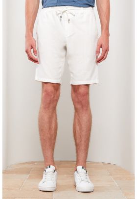 Pantaloni scurti de bumbac cu snur
